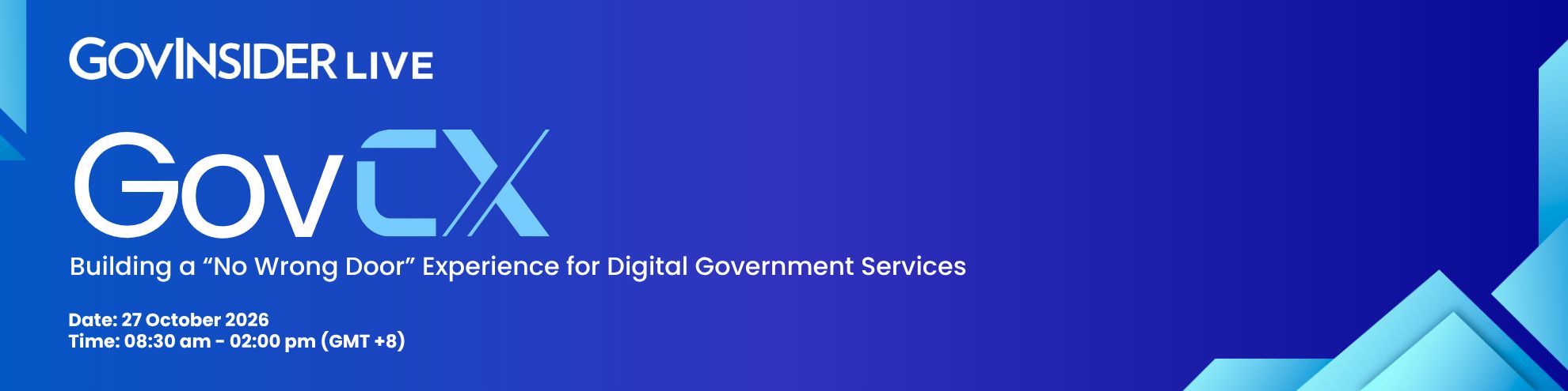 event banner for GovCX 2026